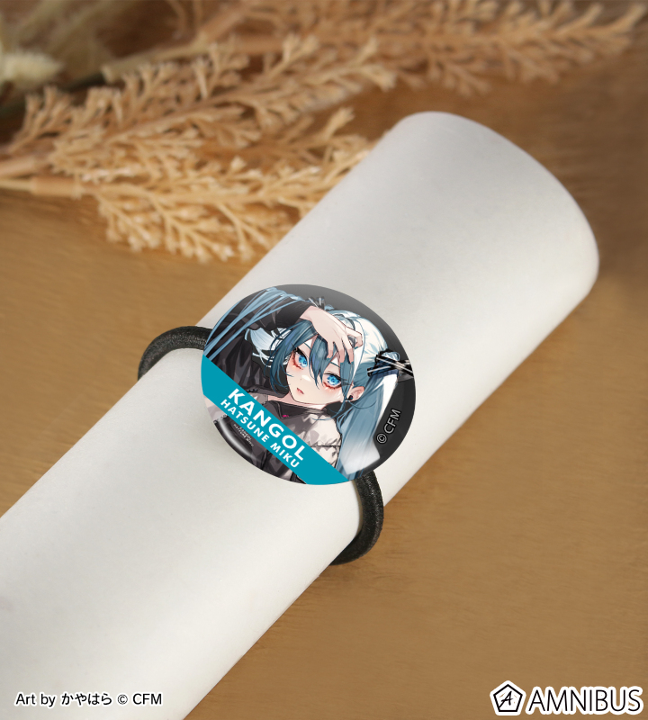 KANGOL®コラボ 描き下ろし 第1弾 初音ミク Art by かやはら ガラスヘアゴム