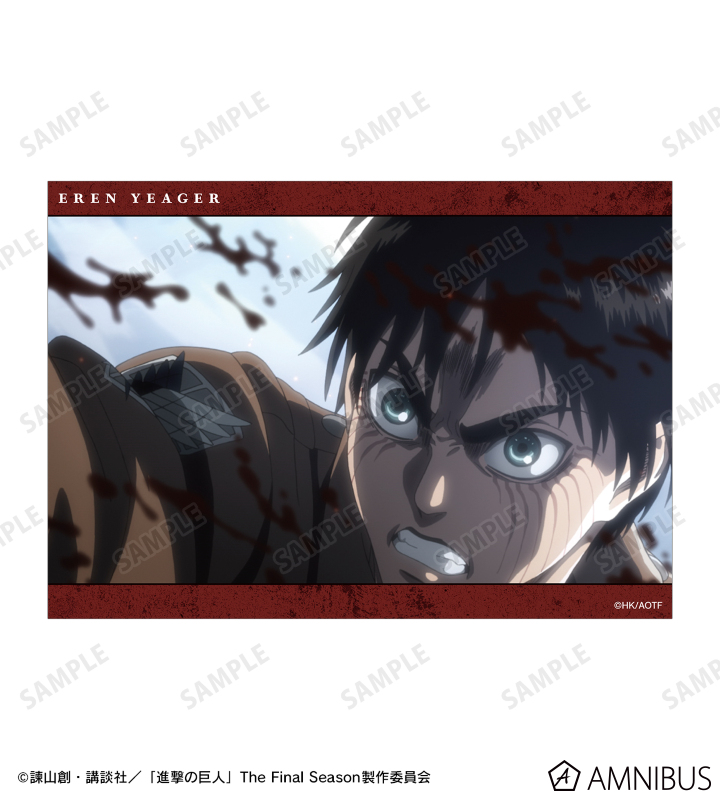 喫茶 進撃の巨人in SWEETS PARADISE エレン ブロマイド 進撃の巨人 ブロマイド エレン グリシャ カルラ wit studio