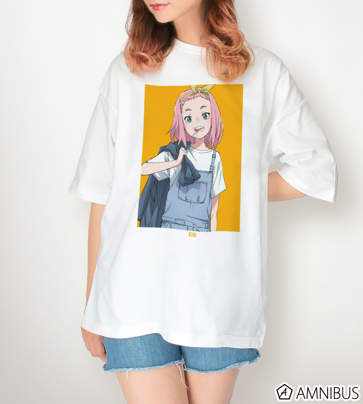 描き下ろし 渡瀬キウイ 渋カジファッションver. BIGシルエットTシャツ