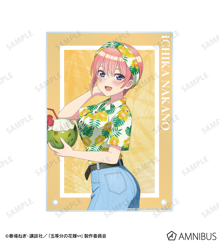 五等分の花嫁∽ - 描き下ろし 中野一花 アロハシャツver. A5