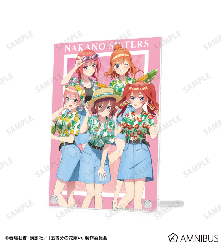 五等分の花嫁 アロハシャツ描き下ろし　アクリルパネル 五等分の花嫁∽ - 描き下ろし 中野一花 アロハシャツver. A5