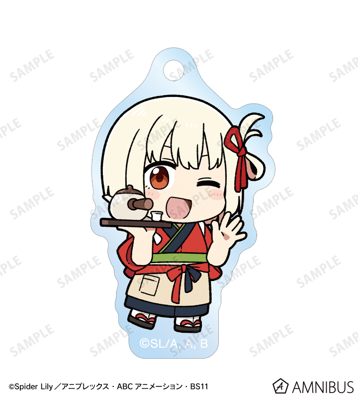 描き起こし 錦木千束&井ノ上たきな Art by 荒* ちびキャラ 2連アクリルキーホルダー ver.B