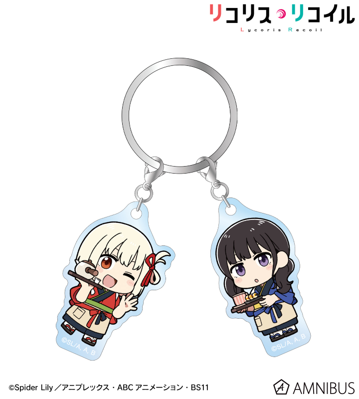 描き起こし 錦木千束&井ノ上たきな Art by 荒* ちびキャラ 2連アクリルキーホルダー ver.B