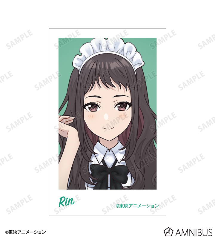 描き下ろし リン メイド風ver. インスタントカメラ風イラストカード2枚セット