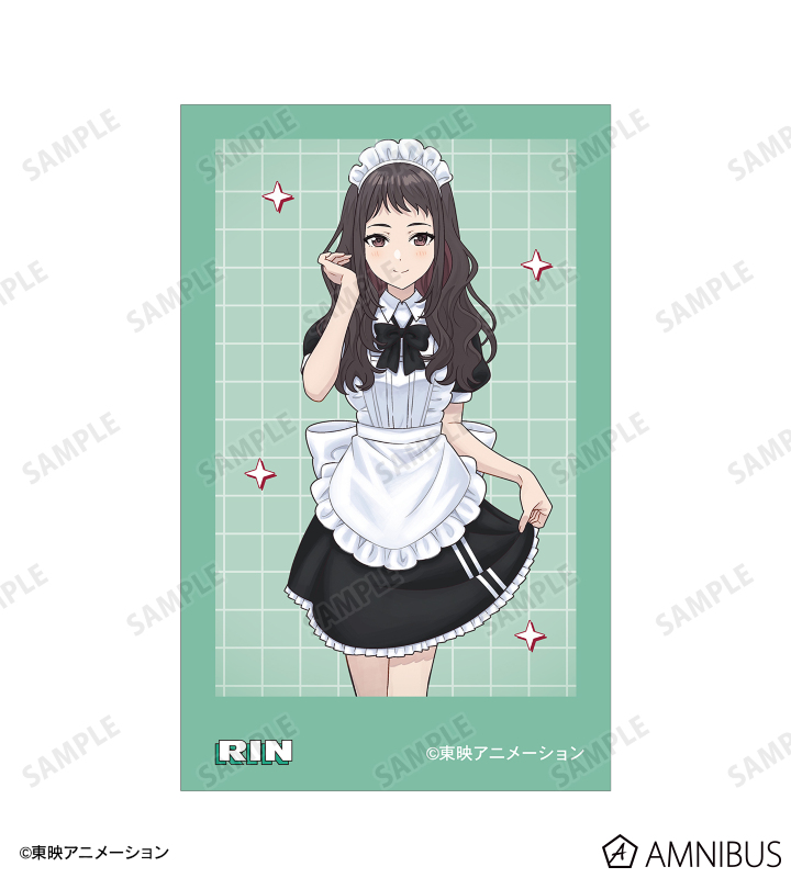 描き下ろし リン メイド風ver. インスタントカメラ風イラストカード2枚セット