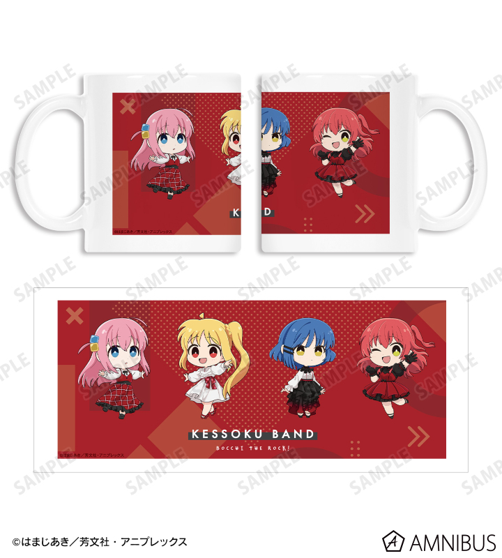 結束バンド ちびキャラ 赤いドレスver. マグカップ