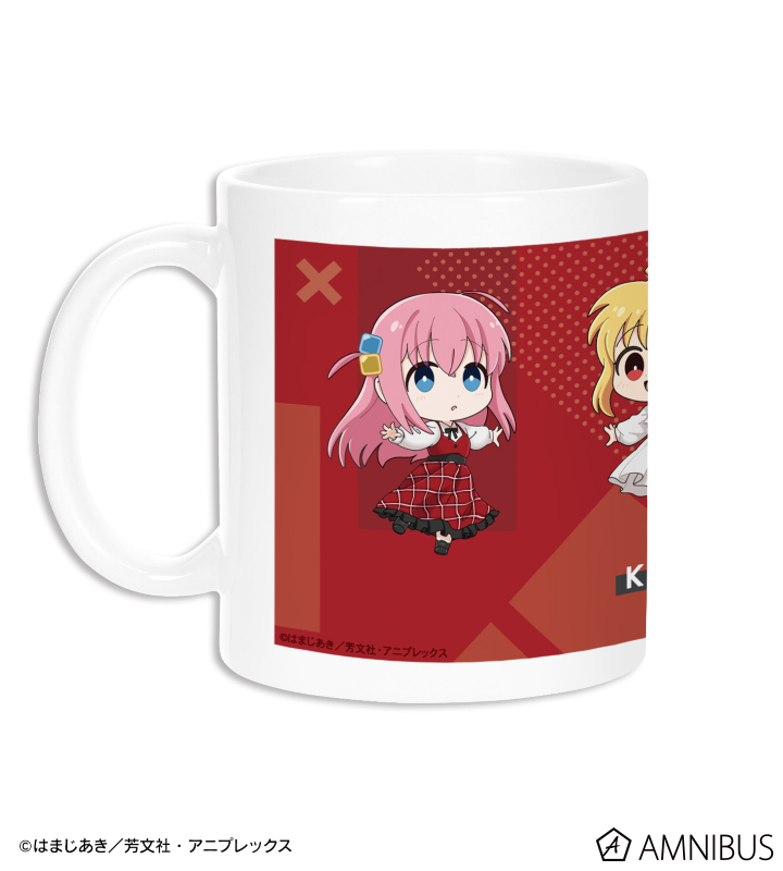 結束バンド ちびキャラ 赤いドレスver. マグカップ