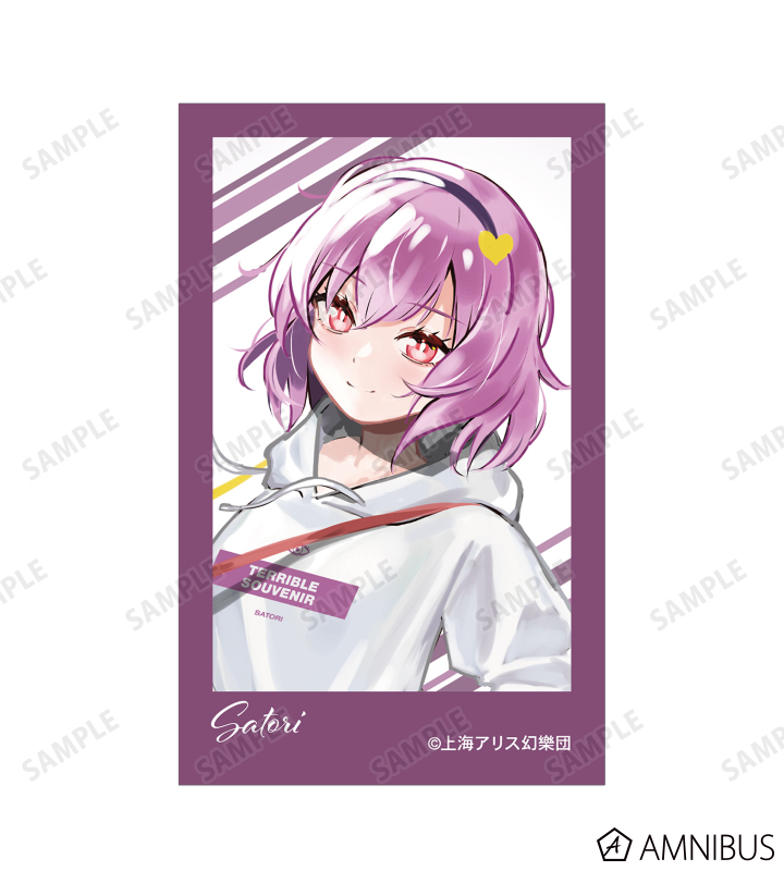 松本能人イラスト 古明地さとり 現代風ファッションver. インスタントカメラ風イラストカード2枚セット