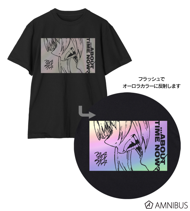 七草ナズナ オーロラフラッシュプリントTシャツ