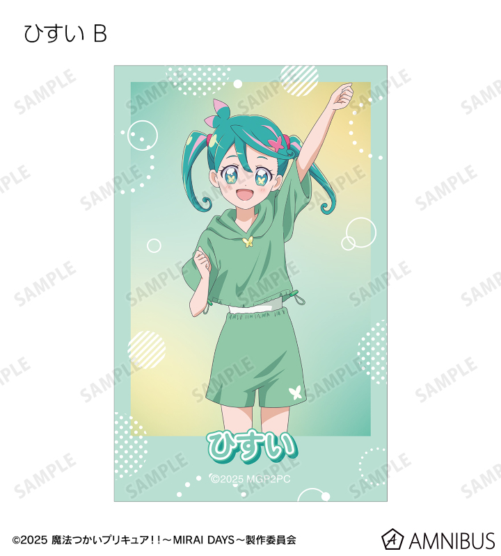 描き下ろし スポーティルックver. トレーディングインスタントカメラ風イラストカード