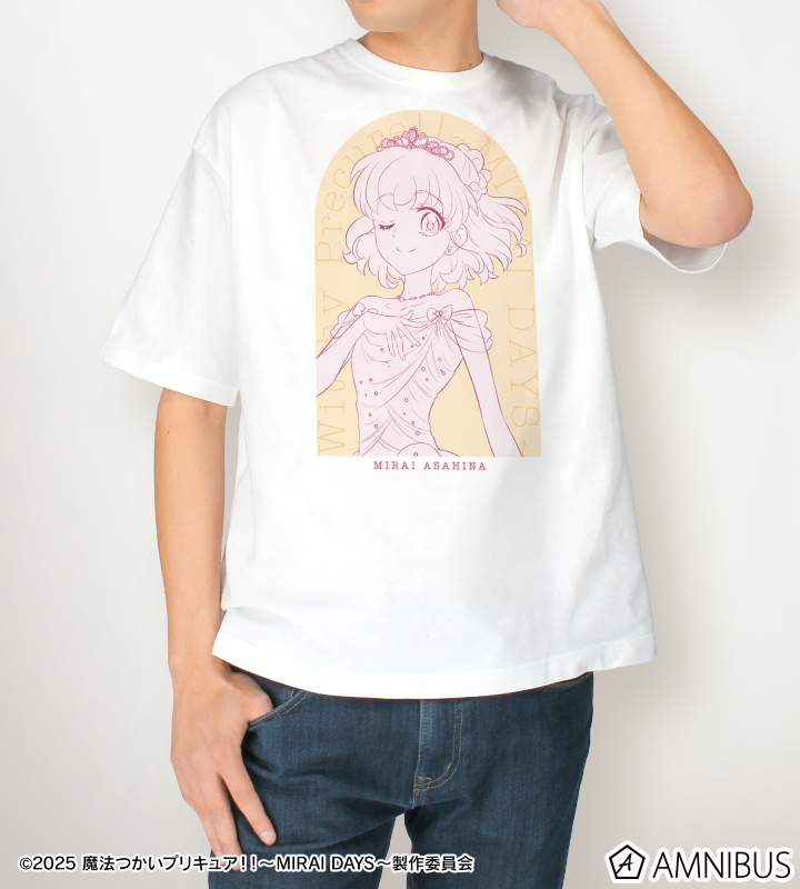 描き下ろし 朝日奈 みらい カラードレスver. BIGシルエットTシャツ
