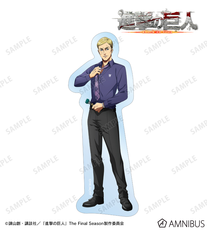 描き下ろし エルヴィン レトロ風ファッションver. ダイカットステッカー