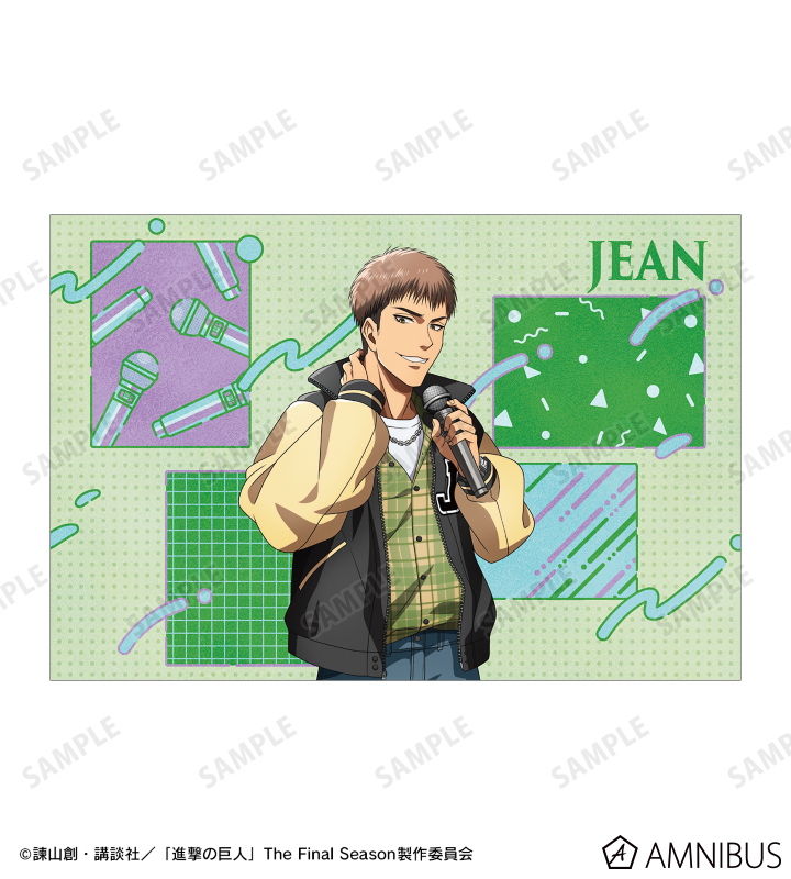 描き下ろし ジャン レトロ風ファッションver. ポストカード2枚セット