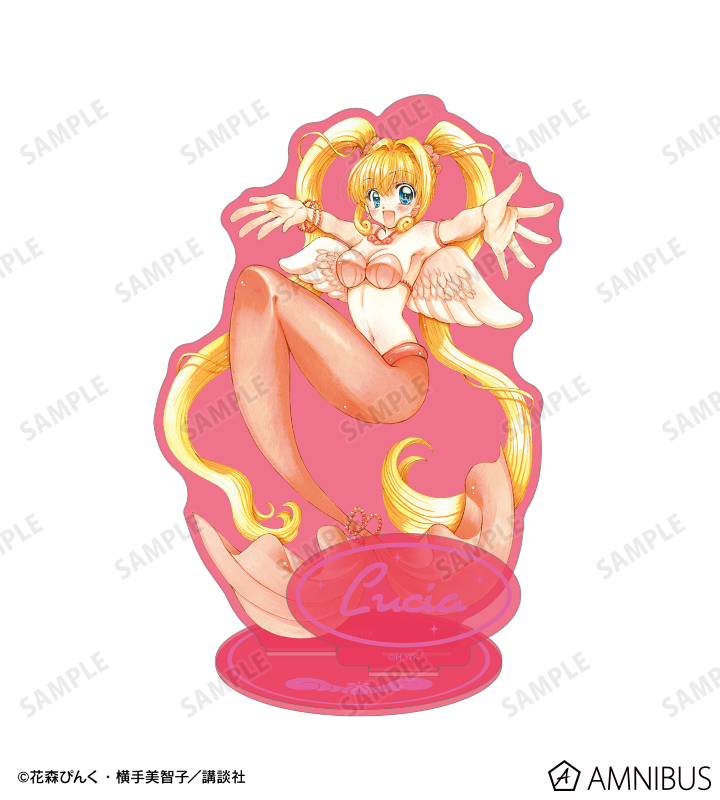 花森ぴんく先生 描き下ろし るちあ 羽を纏ったマーメイドver. パーツ付きカラーBIGアクリルスタンド