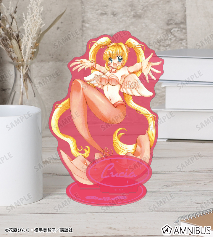花森ぴんく先生 描き下ろし るちあ 羽を纏ったマーメイドver. パーツ付きカラーBIGアクリルスタンド