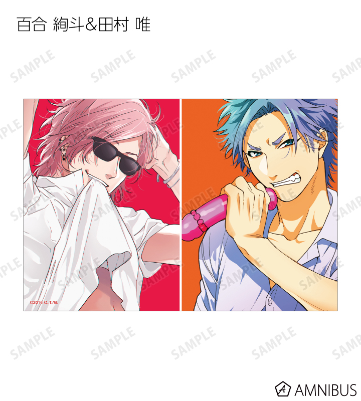 ヤリチンビッチ部 百合絢斗 田村唯 藤咲透 ジミー 缶バッジ ボトルキャップ ヤリチン☆ビッチ部 - トレーディングクリアカード | AMNIBUS