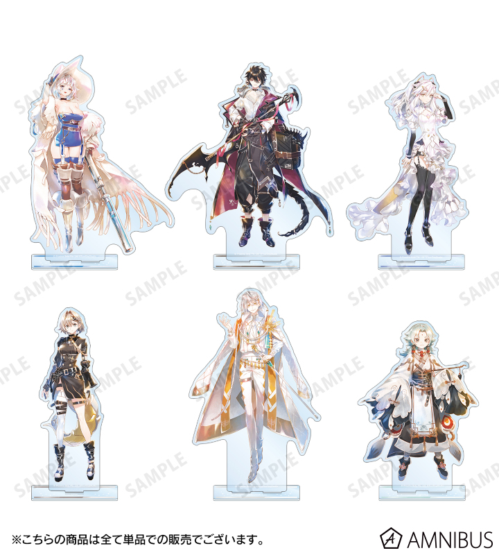 訳あり　白夜極光　キャラクターアクリルスタンド　まとめ売り 白夜極光_アズール Ani-Art aqua label BIGアクリルスタンド