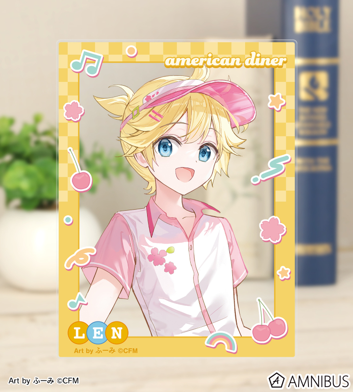 桜ミク - 描き下ろし 鏡音レン アメリカンダイナーver. Art by