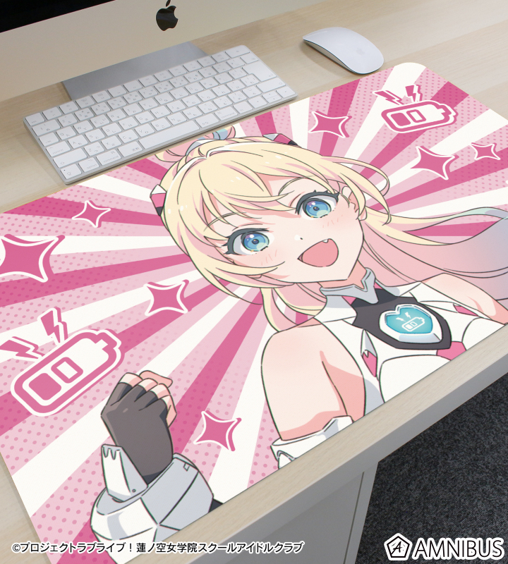 描き下ろし 大沢 瑠璃乃 ファンファーレ!!! マルチデスクマット