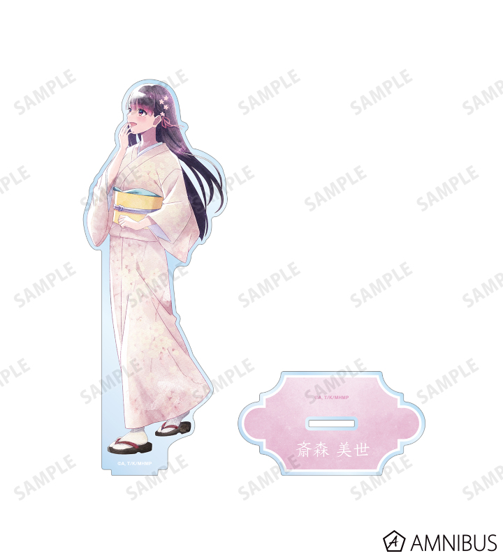 描き下ろし 斎森 美世 春の歩み・水彩風ver. BIGアクリルスタンド