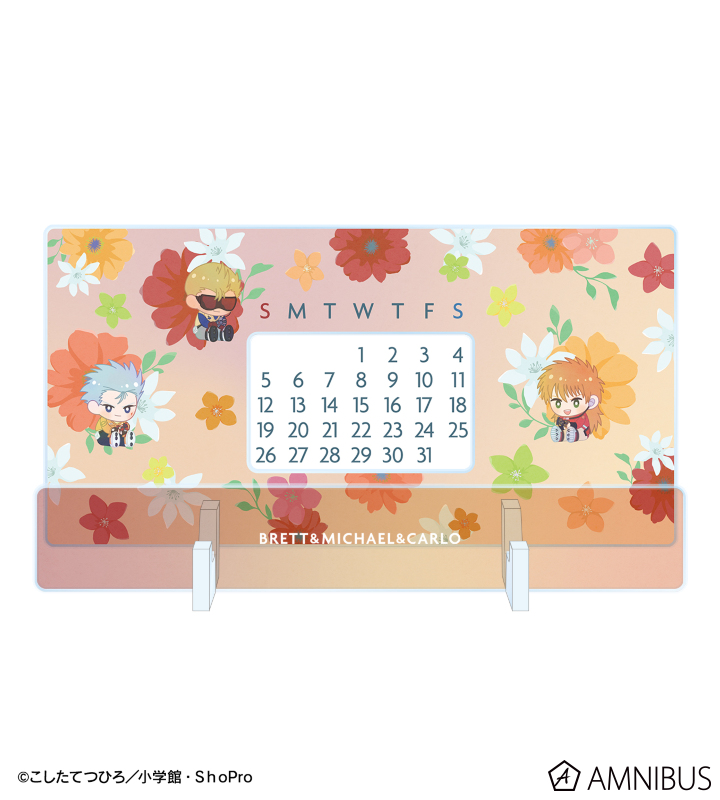 ブレット&ミハエル&カルロ Botania 卓上アクリル万年カレンダー