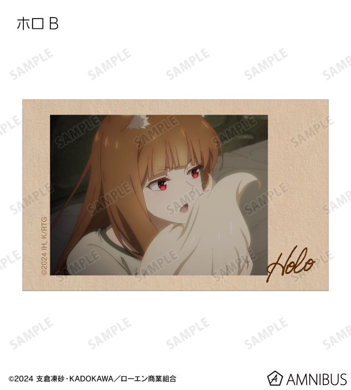 【非売品】狼と香辛料 インスタントカメラ風イラストカード 全7種 TVアニメ『狼と香辛料 MERCHANT MEETS THE WISE WOLF