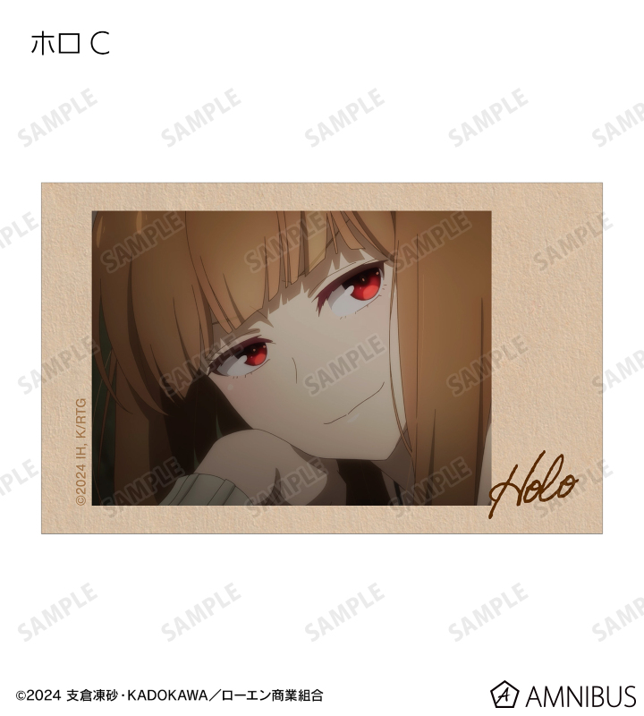 【非売品】狼と香辛料 インスタントカメラ風イラストカード 全7種 グッズ-カード】TVアニメ『狼と香辛料 MERCHANT MEETS THE WISE