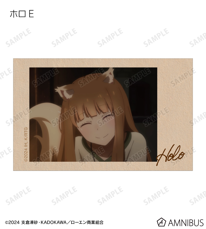 トレーディング ホロ 場面写インスタントカメラ風イラストカード