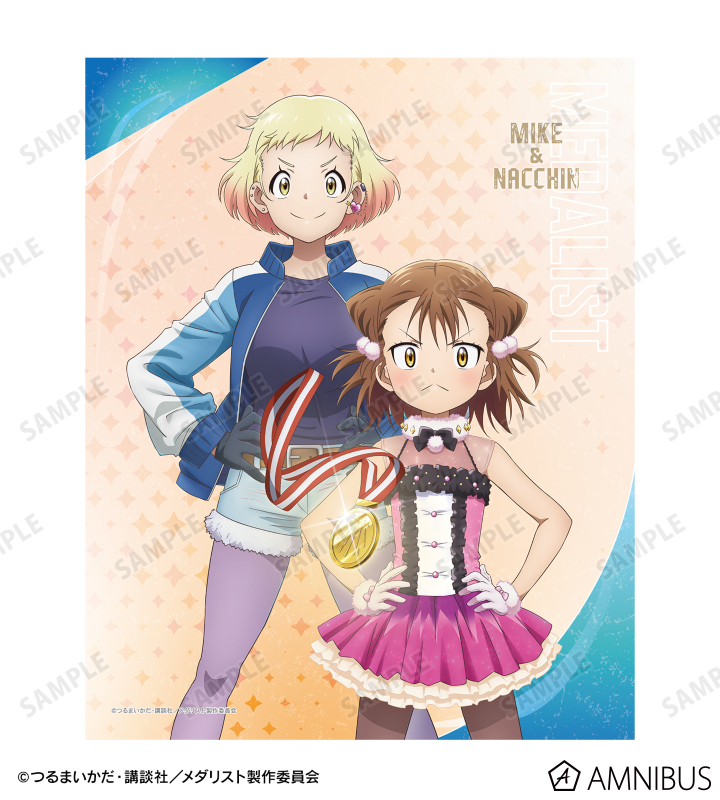 入荷now 買えない TVアニメ「メダリスト」 - 三家田涼佳&那智鞠緒 ペアビジュアル ピンズ・ピンバッジ・缶バッジ