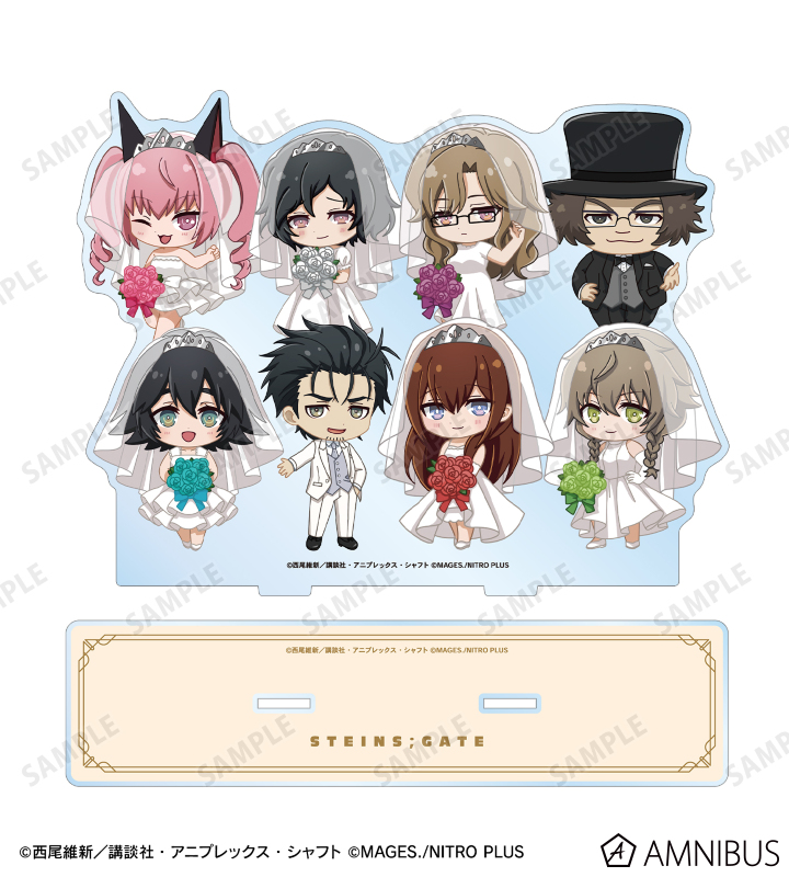 物語シリーズ×STEINS;GATE - 集合 ちびキャラ ウェディング