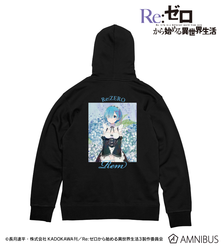 レム grunge CANVAS バックプリントパーカー