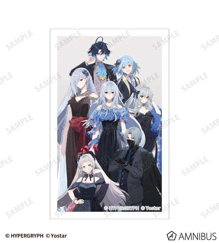 ドレスアップver. インスタントカメラ風イラストカード4枚セット ver.B