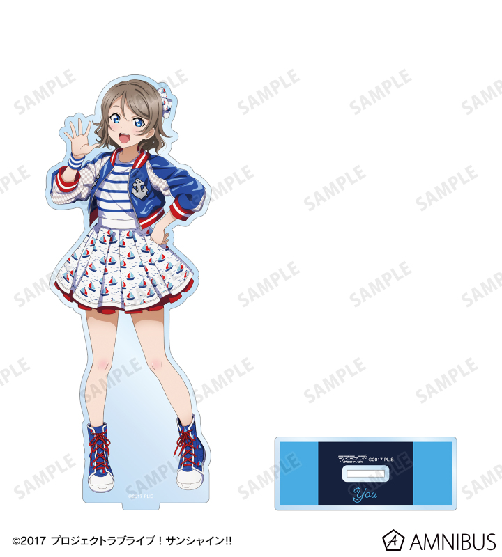 Aqours 渡辺曜 松浦果南 ホロ.アクリルコースター コースターディスプレイ ラブライブ！サンシャイン!! - 描き下ろし 渡辺 曜 3rdソロ