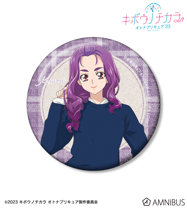 描き下ろし 美々野 くるみ トラッドスタイルver. TOWER RECORDS POP UP SHOP 75mmグリッター缶バッジ