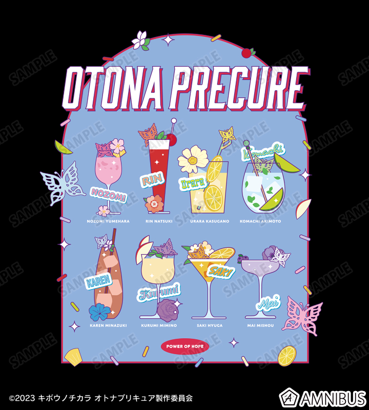 TOWER RECORDS POP UP SHOP カクテルモチーフ BIGシルエットTシャツ