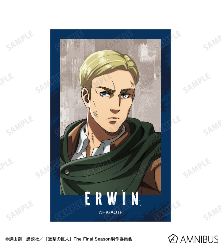 進撃の巨人　リヴァイ　エルヴィン　ポストカード　キャラバン 進撃の巨人 ヴィレッジヴァンガード ポストカード リヴァイ 1枚