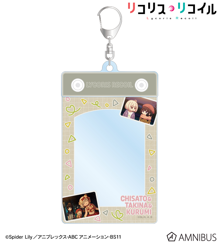 錦木千束&井ノ上たきな&クルミ ゆるコマ トレカホルダー ver.B