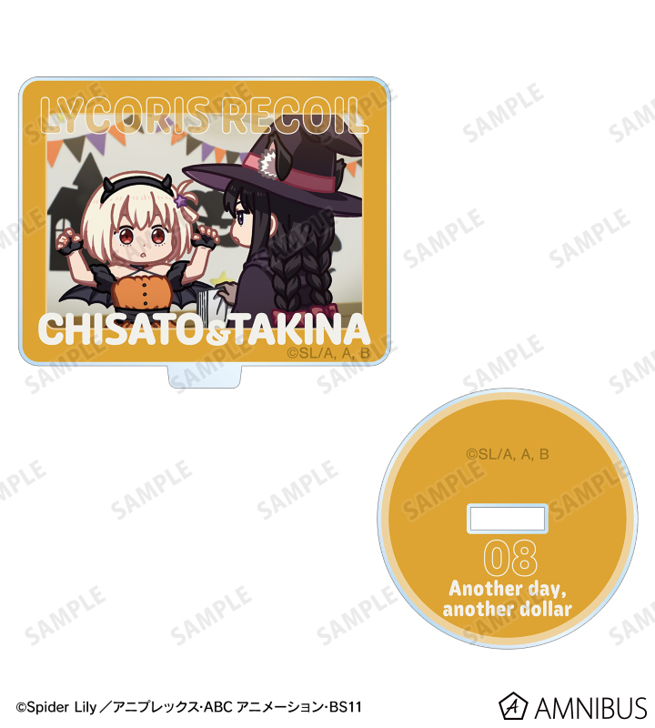 錦木千束&井ノ上たきな ゆるコマ アクリルスタンドマルチバッジ ver.F