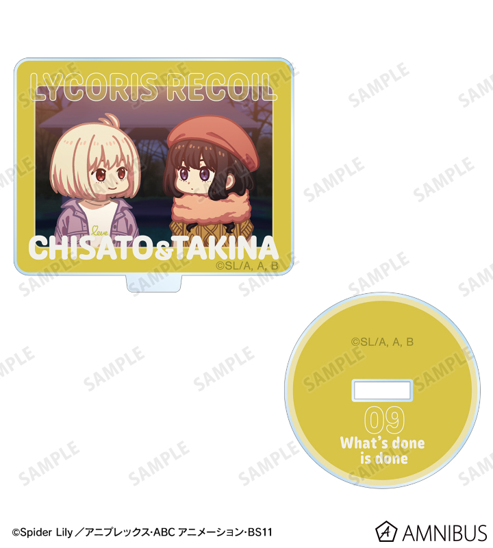 錦木千束&井ノ上たきな ゆるコマ アクリルスタンドマルチバッジ ver.H