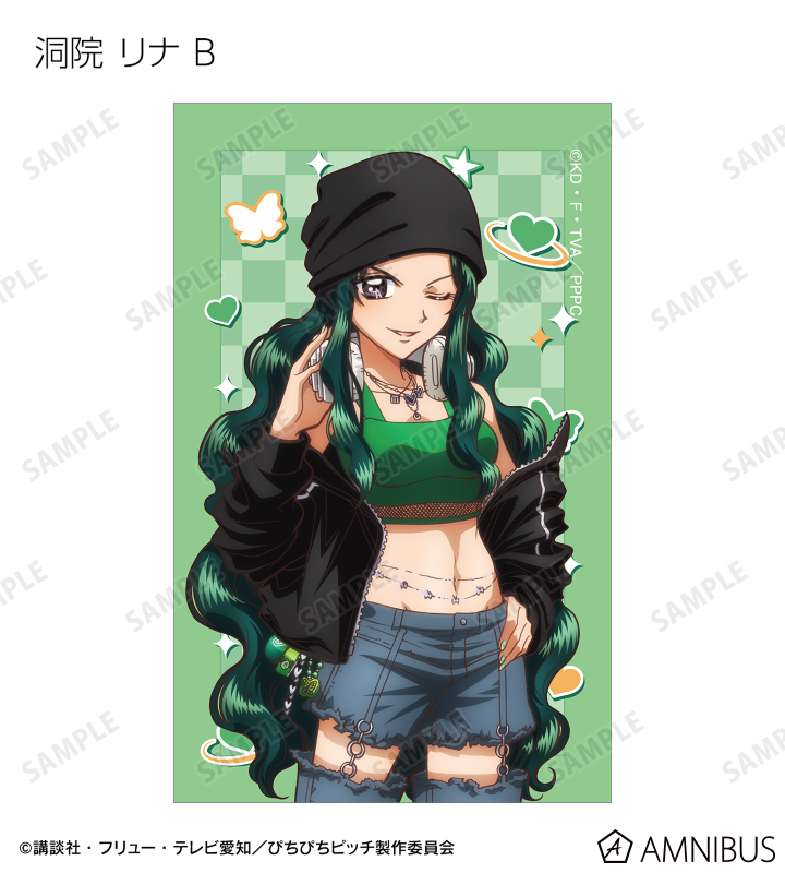PIN-UP  オリジナルイラスト アニメ「ぴちぴちピッチ」 - 描き下ろし Y2Kファッションver