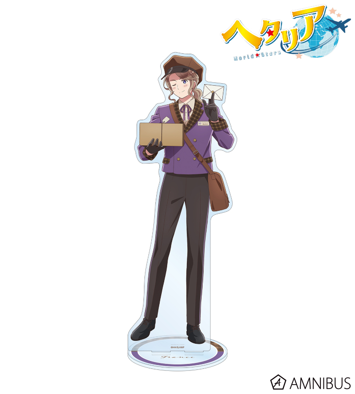 ヘタリア 日本 アクリルスタンド セット アニメ「ヘタリア World☆Stars」 描き下ろし 郵便屋ver. 特大