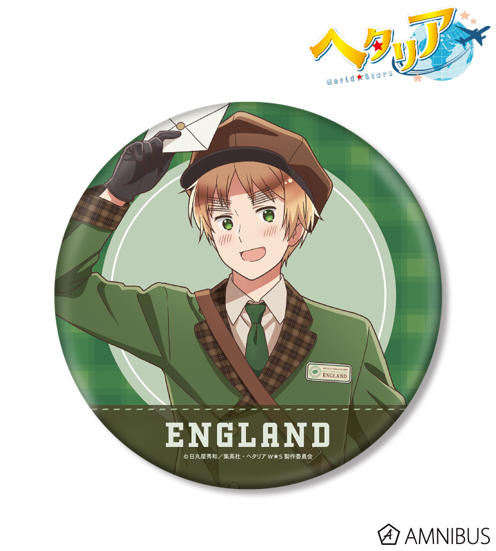 ヘタリア ガールズアトラクション 大判缶バッジくじ イギリス アニメ「ヘタリア World☆Stars」 - 描き下ろし イギリス 郵便屋