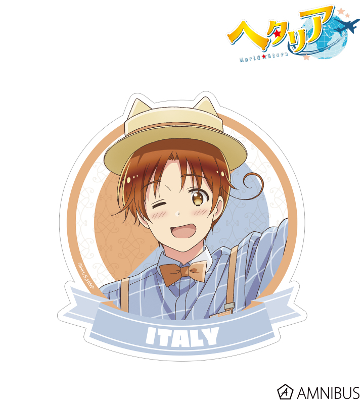 限定品 ヘタリア WorldStars オリジナルステッカー ドイツ イタリア アニメ「ヘタリア World☆Stars」 - 描き下ろし イタリア 遊園地
