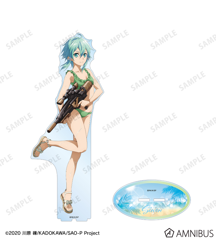 SAO AbemaTV アクリルスタンド シノン ソードアート・オンライン - 描き下ろし シノン ウォーターガン