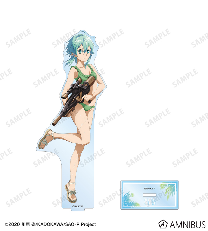 ソードアート・オンライン CD アクリルスタンド ソードアート・オンライン - 描き下ろし シノン ウォーターガン