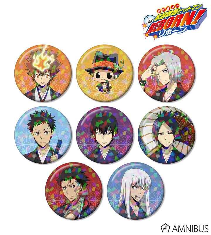 家庭教師ヒットマン リボーン スパナ ホログラム缶バッジ 10個 限定品 家庭教師ヒットマンREBORN! - 描き下ろし 和服ver