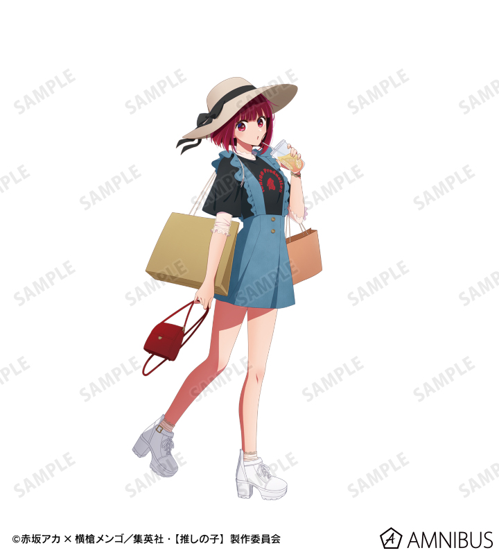 【推しの子】描き下ろし 有馬かな ショッピングver. 着用BIGシルエットTシャツ