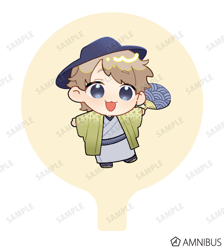 ふじた先生 描き下ろし 二藤尚哉 10周年記念和装 ちびキャラver. スティックバルーン