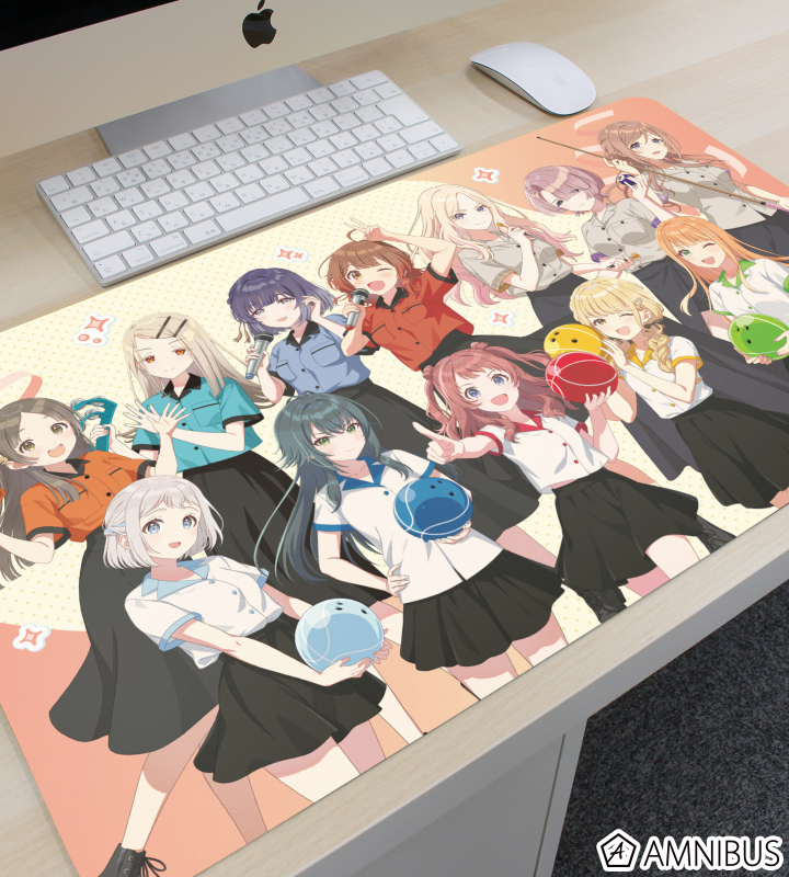 描き下ろし 集合 ボウリングシャツver. マルチデスクマット