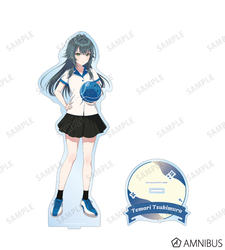 描き下ろし 月村手毬 ボウリングシャツver. 特大アクリルスタンド